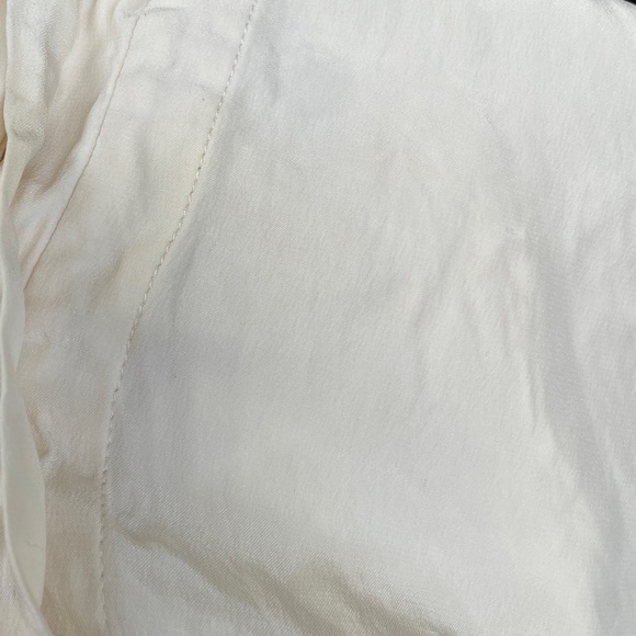 Lafayette 148 Size 14  100% Silk Cream Blouse Career Office - Picture 10 of 11